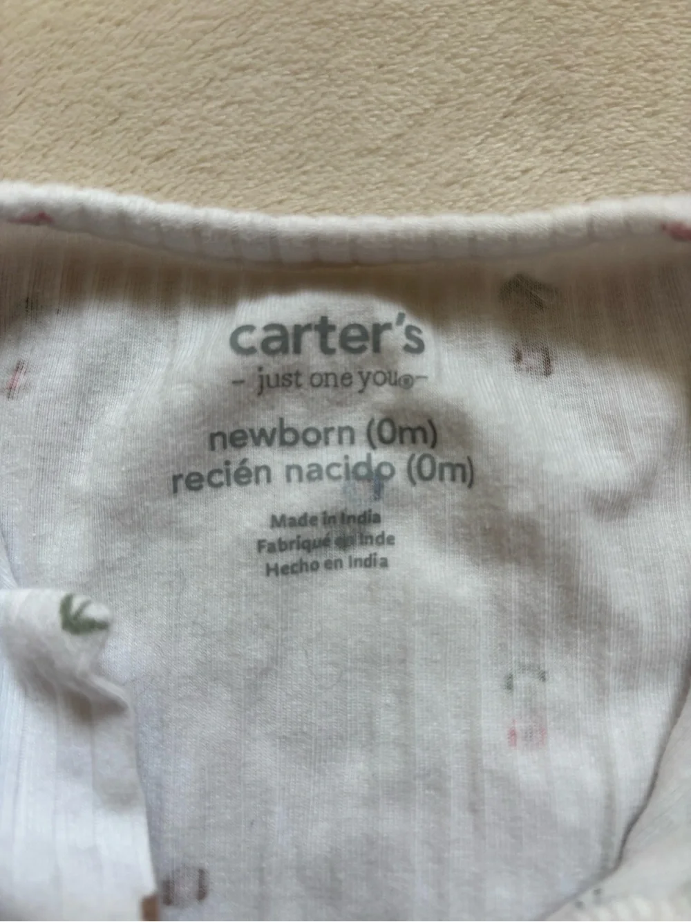 Carters baby newborn lot. 8 pieces. cotton sleepers EUC size newborn pajamas